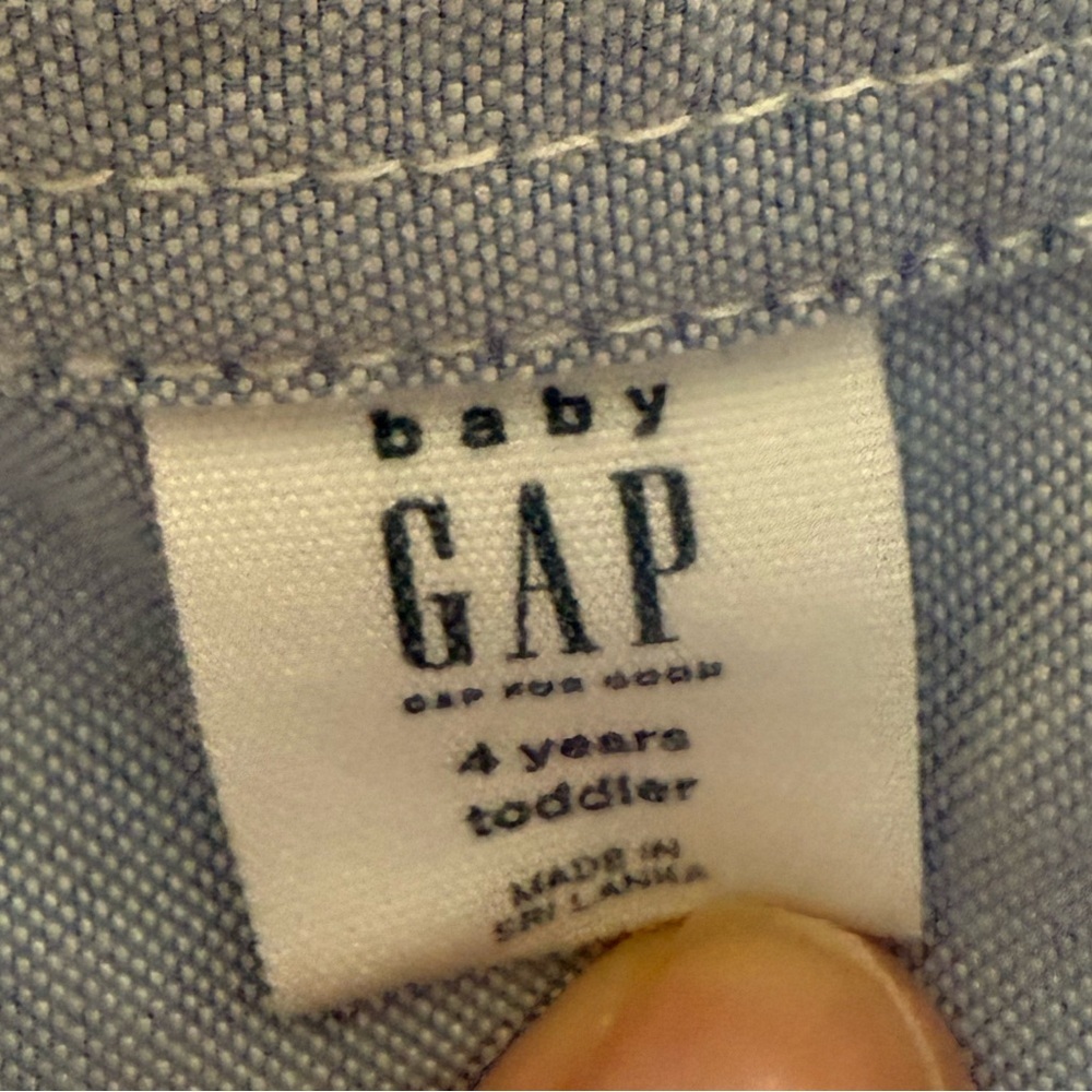 GAP Light Blue Kids Button-Down Shirt - Picture 3 of 4